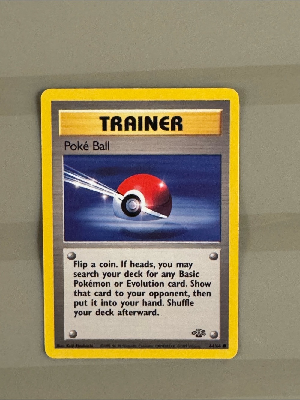 Poké Ball Trainer Card — vintage